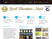 Tablet Screenshot of goelfurnituremart.com
